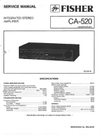 Fisher CA-520 - Service Manual